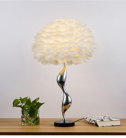 Bordlampe Blanche 43x69cm hvid