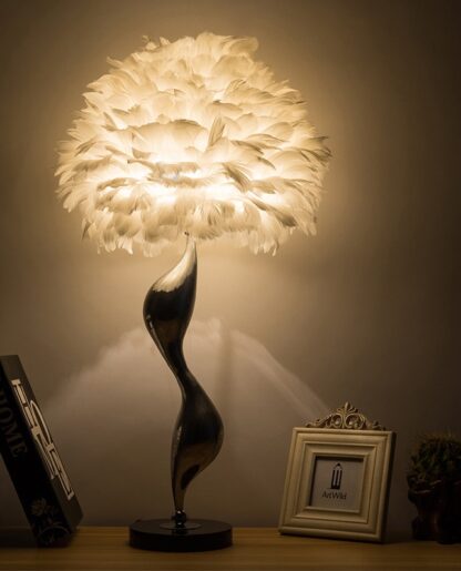 Bordlampe Blanche 43x69cm hvid - Image 2
