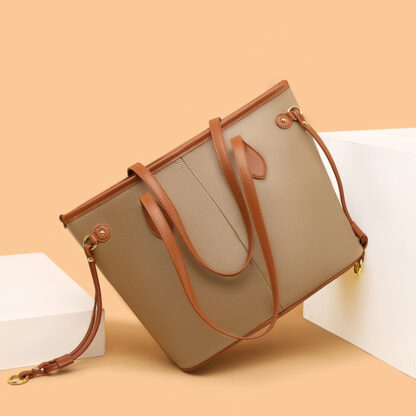 Ægte læder håndtaske Mio, beige Venetia - Image 5