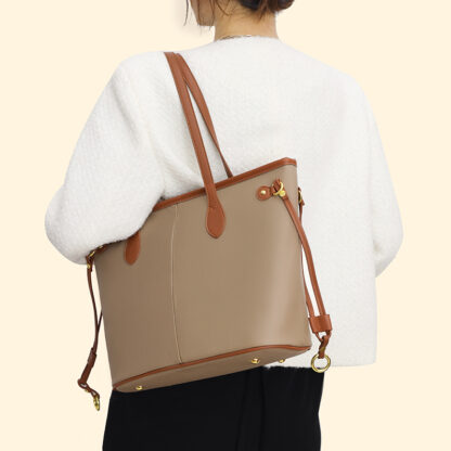Ægte læder håndtaske Mio, beige Venetia - Image 2