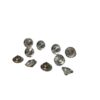 Polstring krystalknap 20x15mm med metalbase, sæt af 10 stk - Image 2